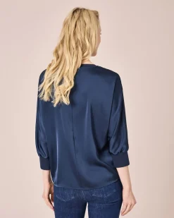 Outlet Shirt aus Satin Shirts & Tops