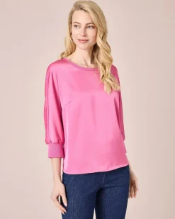 Outlet Shirt aus Satin Shirts & Tops