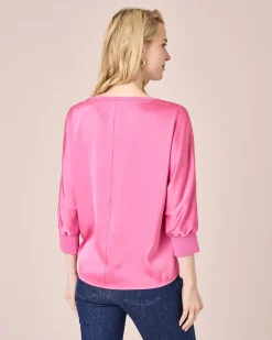 Outlet Shirt aus Satin Shirts & Tops