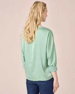 Outlet Shirt aus Satin Shirts & Tops