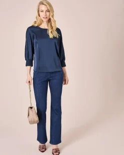 Outlet Shirt aus Satin Shirts & Tops