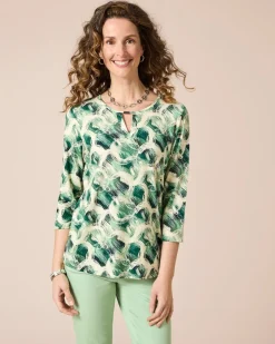 Discount Shirt bedruckt mit Key-Hole Shirts & Tops