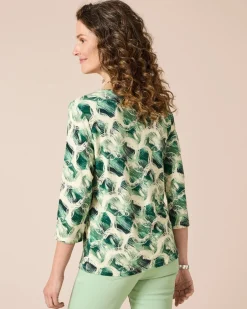 Discount Shirt bedruckt mit Key-Hole Shirts & Tops