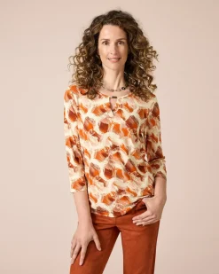 Discount Shirt bedruckt mit Key-Hole Shirts & Tops