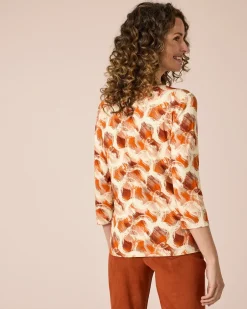 Discount Shirt bedruckt mit Key-Hole Shirts & Tops