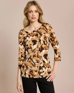 Clearance Shirt Blumen-Druck Shirts & Tops