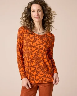 New Shirt Druck Heart Rundhals Shirts & Tops