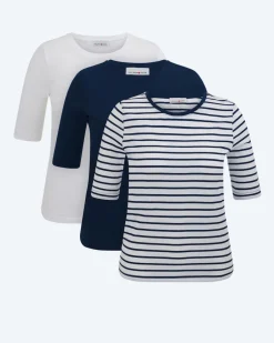 Shirt, 3er-Pack Shirts & Tops