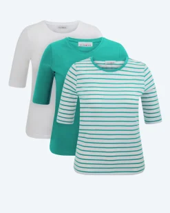 Shirt, 3er-Pack Shirts & Tops