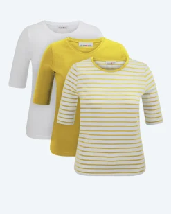 Shirt, 3er-Pack Shirts & Tops