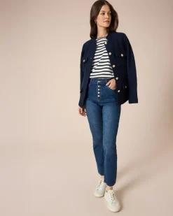 New Shirt gestreift mit leichten Puffärmeln Shirts & Tops