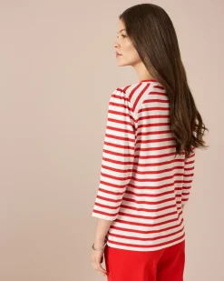 New Shirt gestreift mit leichten Puffärmeln Shirts & Tops