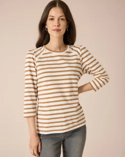 New Shirt gestreift mit leichten Puffärmeln Shirts & Tops