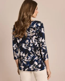 Shirt großen Blüten Druck Shirts & Tops