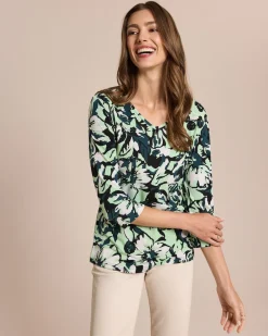 Shirt großen Blüten Druck Shirts & Tops