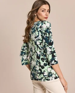 Shirt großen Blüten Druck Shirts & Tops