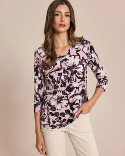 Shirt großen Blüten Druck Shirts & Tops