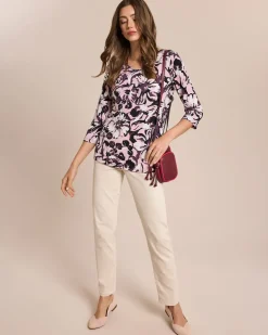 Shirt großen Blüten Druck Shirts & Tops