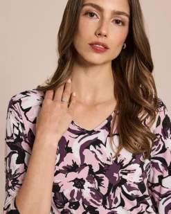 Shirt großen Blüten Druck Shirts & Tops