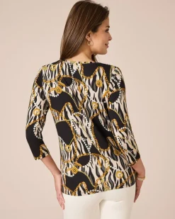 Shirt mit Animal- und Kettendruck Shirts & Tops