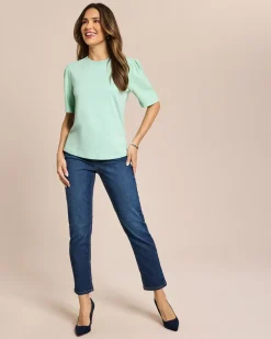 Clearance Shirt mit Ausschnittdetail Shirts & Tops