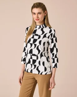Online Shirt mit Bicolor-Druck Shirts & Tops
