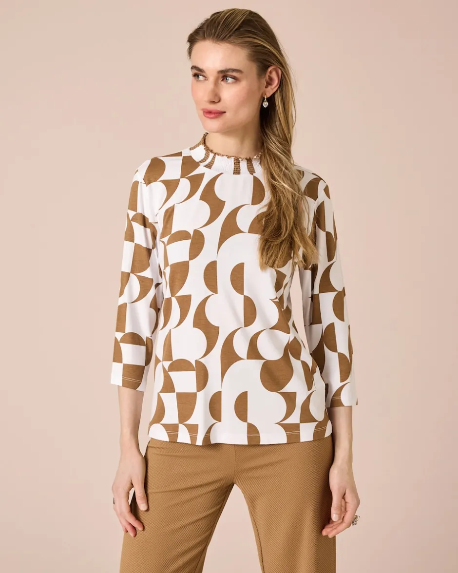 Online Shirt mit Bicolor-Druck Shirts & Tops