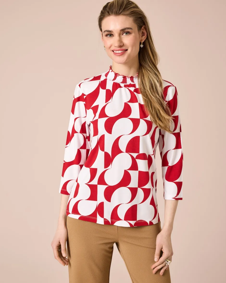 Online Shirt mit Bicolor-Druck Shirts & Tops