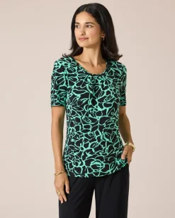 New Shirt mit Blumendruck Shirts & Tops