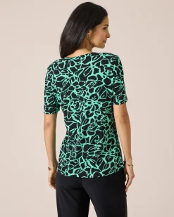 New Shirt mit Blumendruck Shirts & Tops