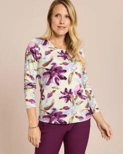 Discount Shirt mit Blumen-Druck Shirts & Tops