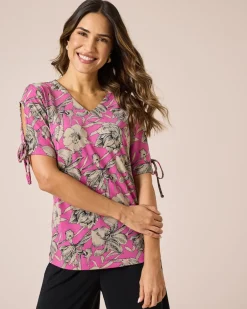 Discount Shirt mit Blumendruck Shirts & Tops