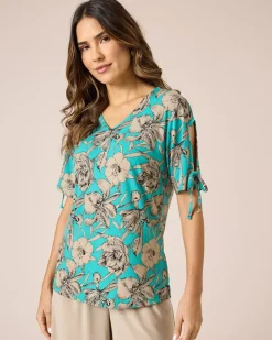 Discount Shirt mit Blumendruck Shirts & Tops