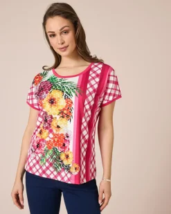Outlet Shirt mit Blumen-Druckmix Shirts & Tops