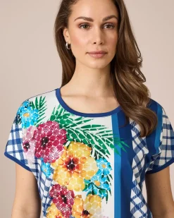Outlet Shirt mit Blumen-Druckmix Shirts & Tops