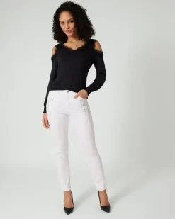 Hot Shirt mit Cut-Outs Strickware