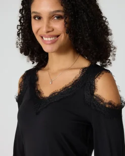 Hot Shirt mit Cut-Outs Strickware
