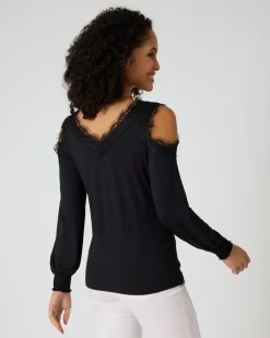 Hot Shirt mit Cut-Outs Strickware