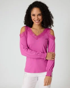 Hot Shirt mit Cut-Outs Strickware