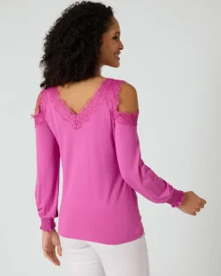 Hot Shirt mit Cut-Outs Strickware