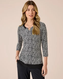 Hot Shirt mit Dekoblende Shirts & Tops