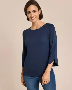 Outlet Shirt mit dekorativem 3/4-Arm Shirts & Tops