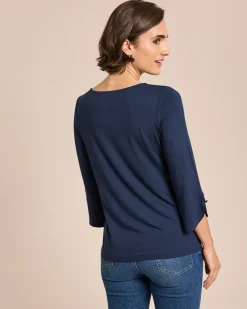 Outlet Shirt mit dekorativem 3/4-Arm Shirts & Tops