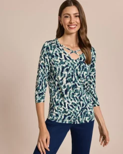 Online Shirt mit dekorativem Ausschnitt Shirts & Tops