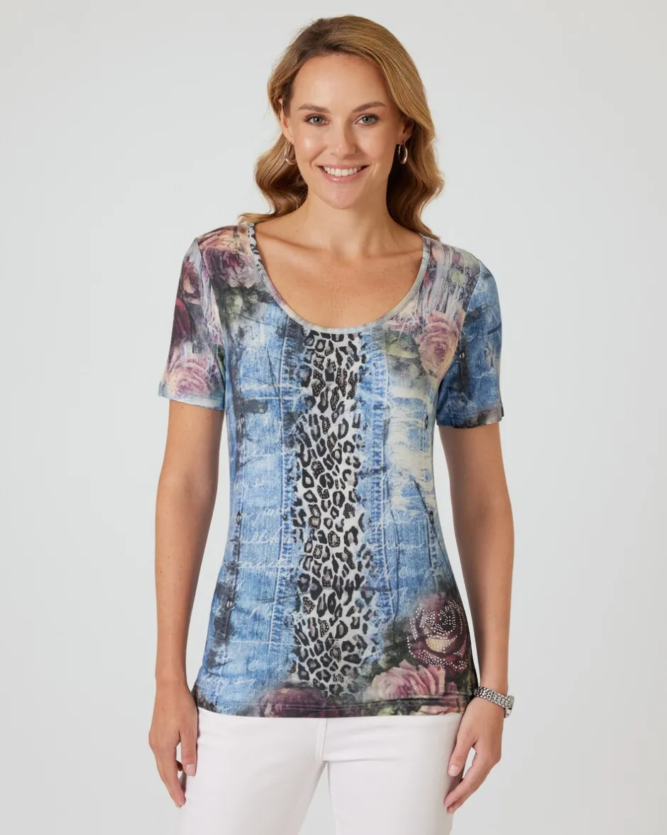 Clearance Shirt mit Fantasie-Druckmix Shirts & Tops