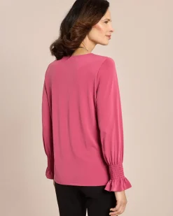 Sale Shirt mit gesmoktem Ärmel Shirts & Tops