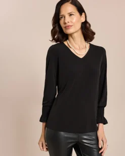 Sale Shirt mit gesmoktem Ärmel Shirts & Tops