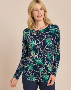 Best Shirt mit großem Blumendruck Shirts & Tops