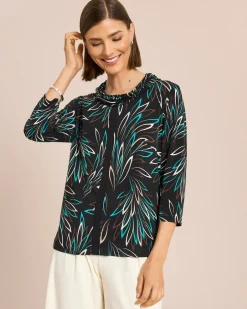 Shirt mit halsfernem Rollkragen Shirts & Tops