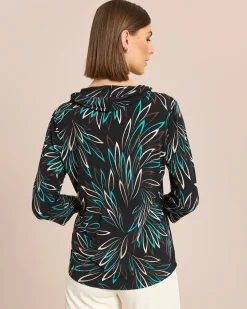 Shirt mit halsfernem Rollkragen Shirts & Tops